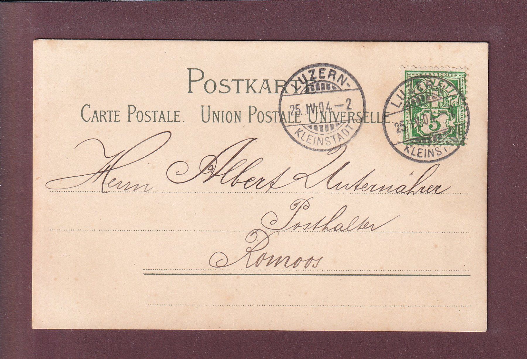 Cartes postales: LUZERN - Panorama - 1904 glatt – D'occasion à Pully par nicecards 1