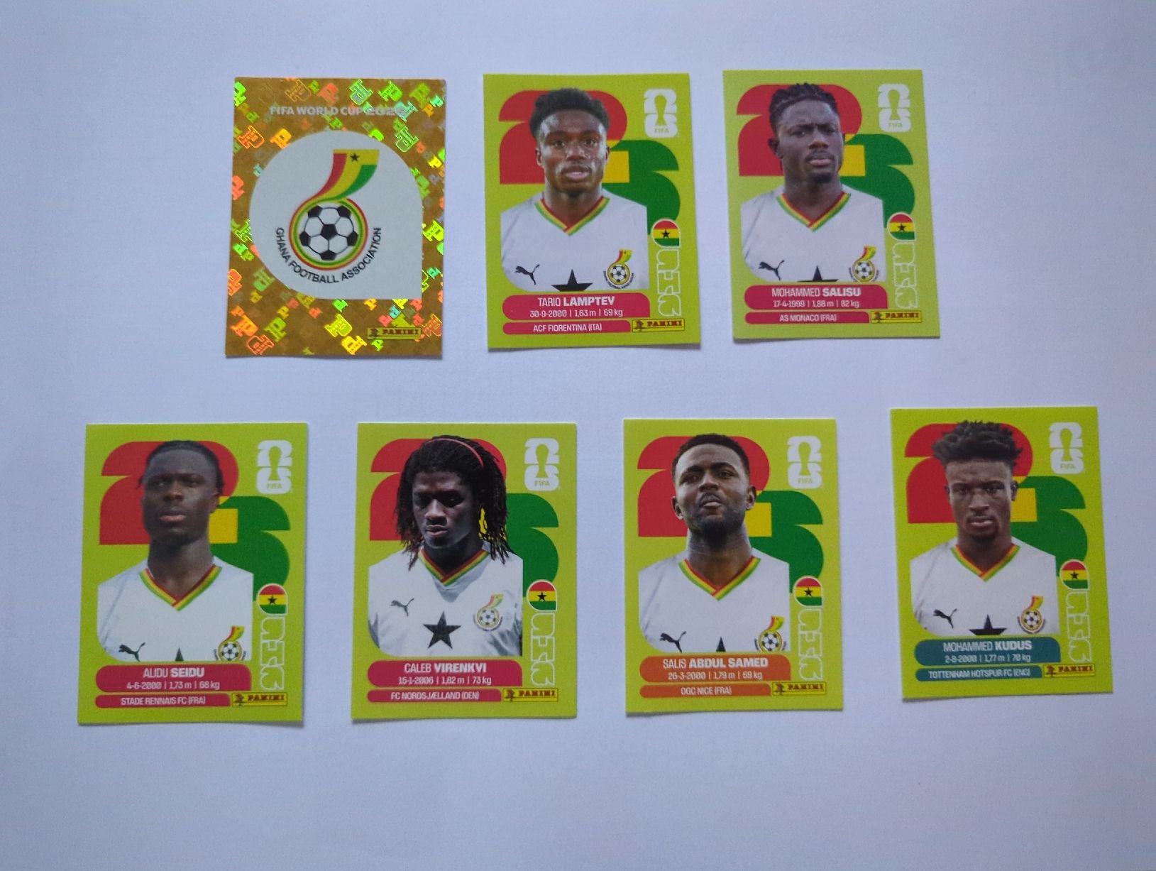 Panini Carte collezionabili: WM 2026 Panini Ghana – Nuovo (secondo la descrizione) da Kiental venduto da CrowDolf