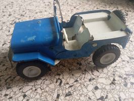Blechspielzeug Jeep blau guter Zustand