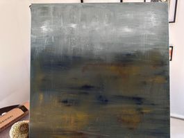 Scottish Highlands, abstraktes Acrylgemälde, Berner Malerin