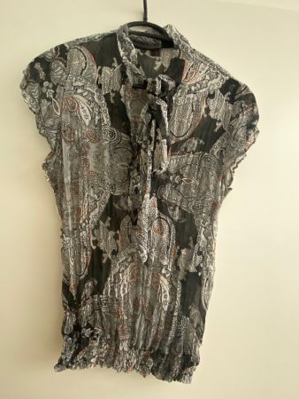 Damen Bluse mit Kragenband, Grösse 36, guter Zustand