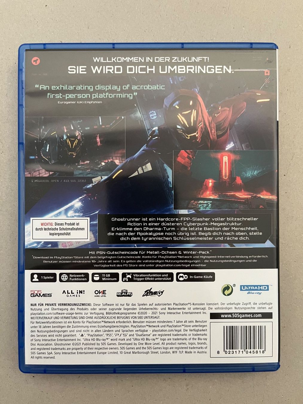 Spiele: Ghostrunner – PS5 – Gebraucht aus Alterswil FR von czRtdXg 1