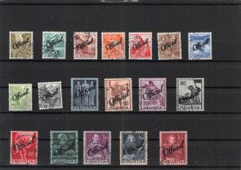 Lot Bundesverwaltung Zumstein Nr. 46 - 54 und Nr. 55 - 63