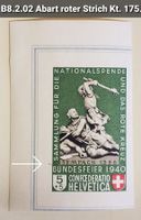 MA327) B8.2.02, Abart roter Strich, postfrisch Kt. 175.-
