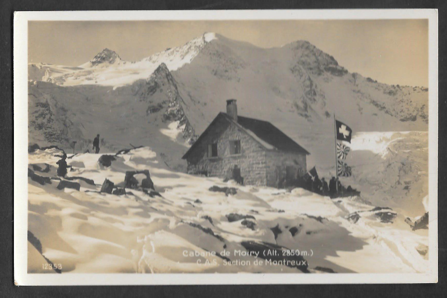 Cartoline postali: Zinal Cabane de Moiry S.A.C. Section Montreux – Usato da Olten venduto da clotaldi
