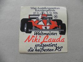 Abziehbild Kleber Formel 1 Rennsport Auto Ausstellung 1976