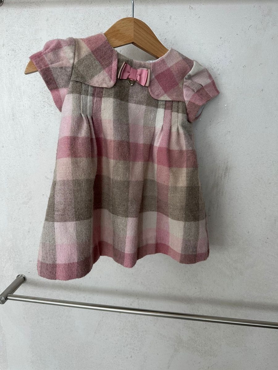 Kostüme: Mayoral Mädchenkleid Gr. 9M rosa Karo Herbst – Gebraucht aus Triboltingen von muehlepark6you