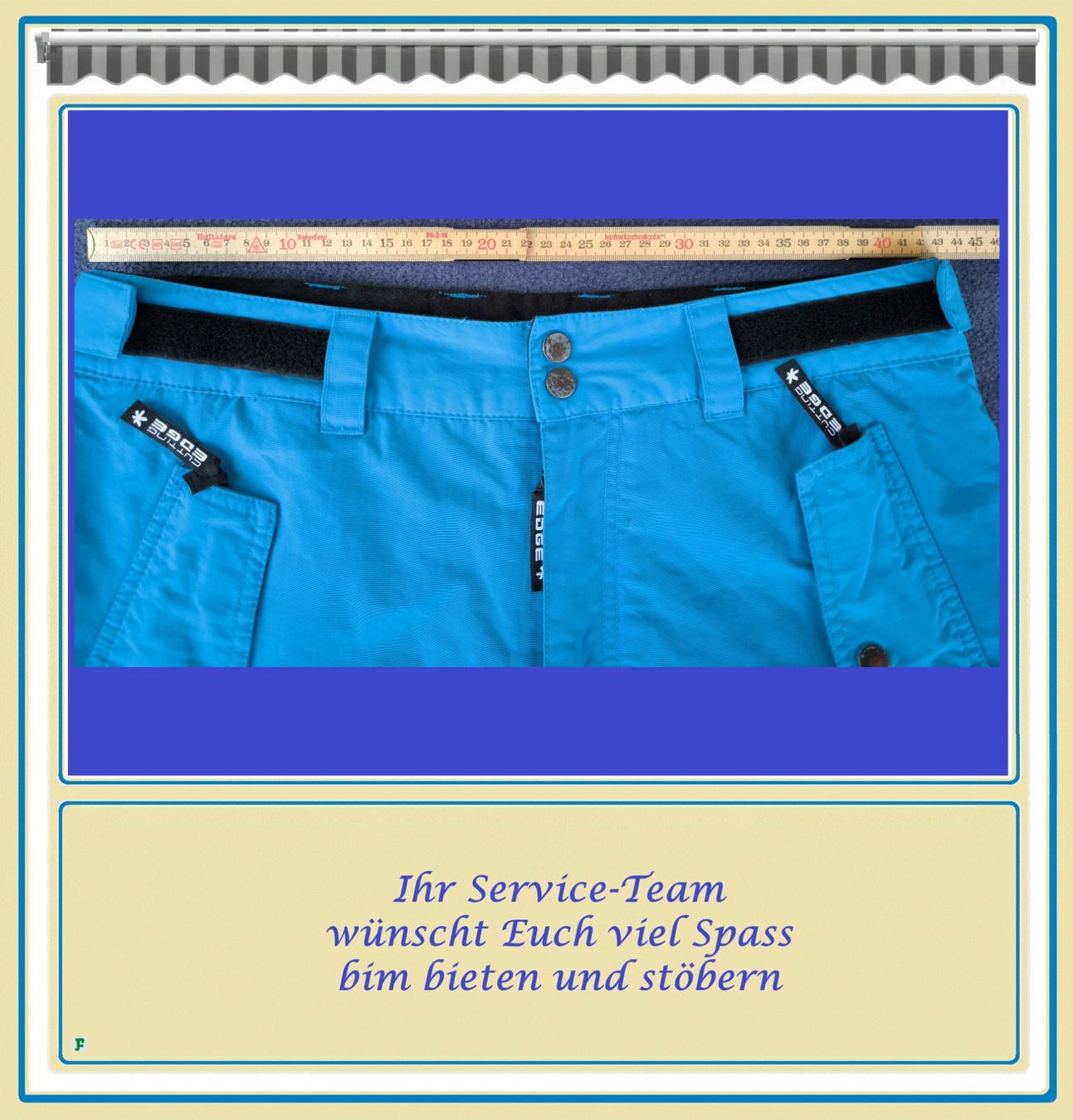 Pantaloni: CUTTING EDGE • Skihose in hellblau Grösse M – Nuovo (secondo la descrizione) da Münchwilen TG venduto da FDOF_SHOP 2