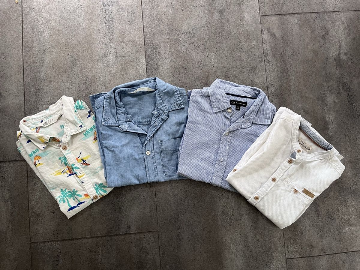 Camicie, T-shirt & Polo: 4 Sommer Hemden, Grösse 122/128 – Usato da Münsingen venduto da Andrealie