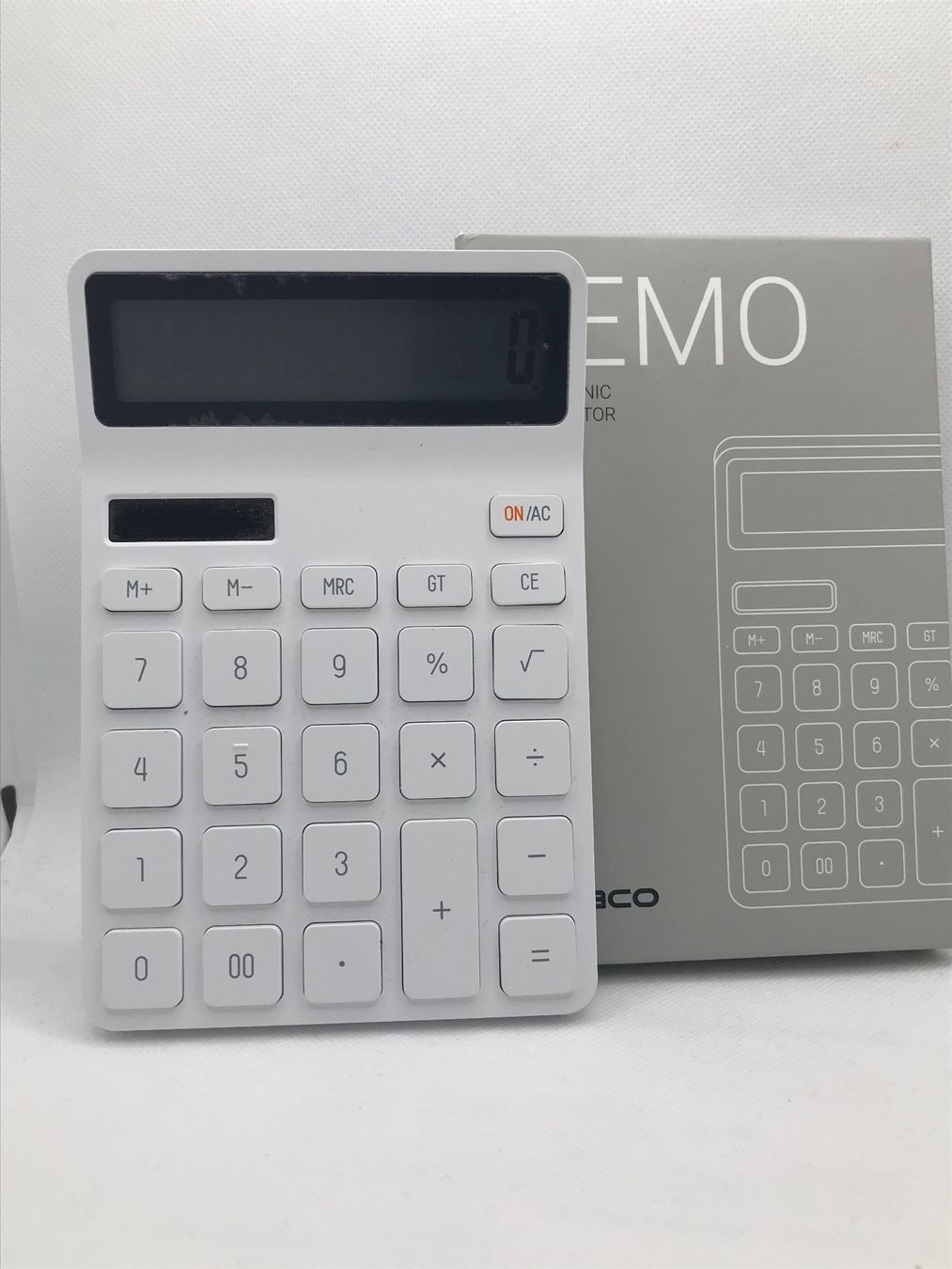 Calcolatrici tascabili: Tischrechner Kaco Lemo weiss Electronic Calculator – Nuovo e nell'imballaggio originale da Niederteufen venduto da mix18