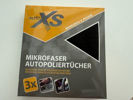 Mikrofaser Autopoliertücher, 3 Stk, AutoXS, 40x40cm, NEU