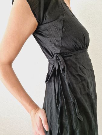 SANDRO PARIS KLEID DRESS 2 S 36 SCHWARZ TOP ZU JACKE BLAZER