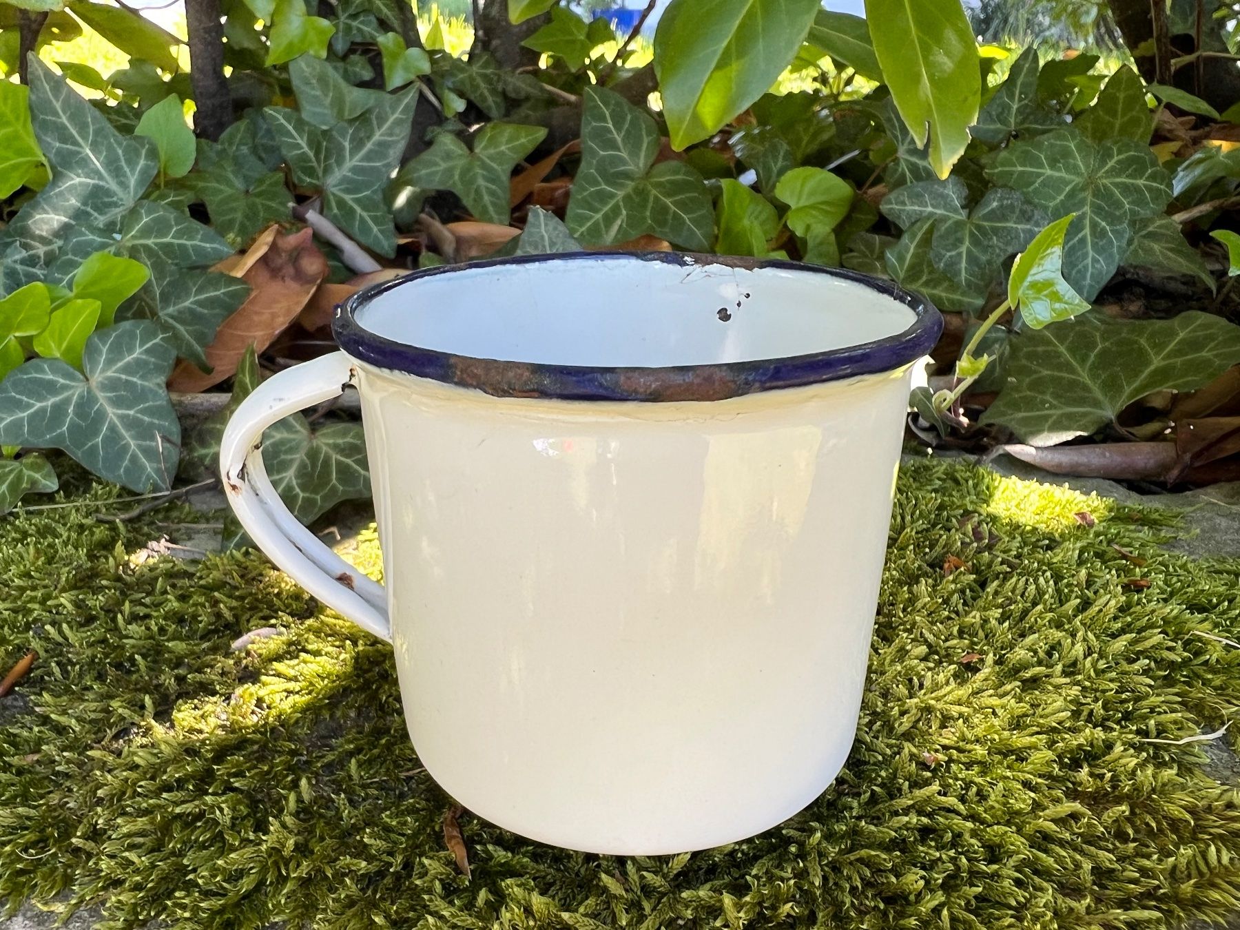 Tassen: Vintage Tasse - Emaille - Shabby – Gebraucht aus Walzenhausen von Cerna007 3