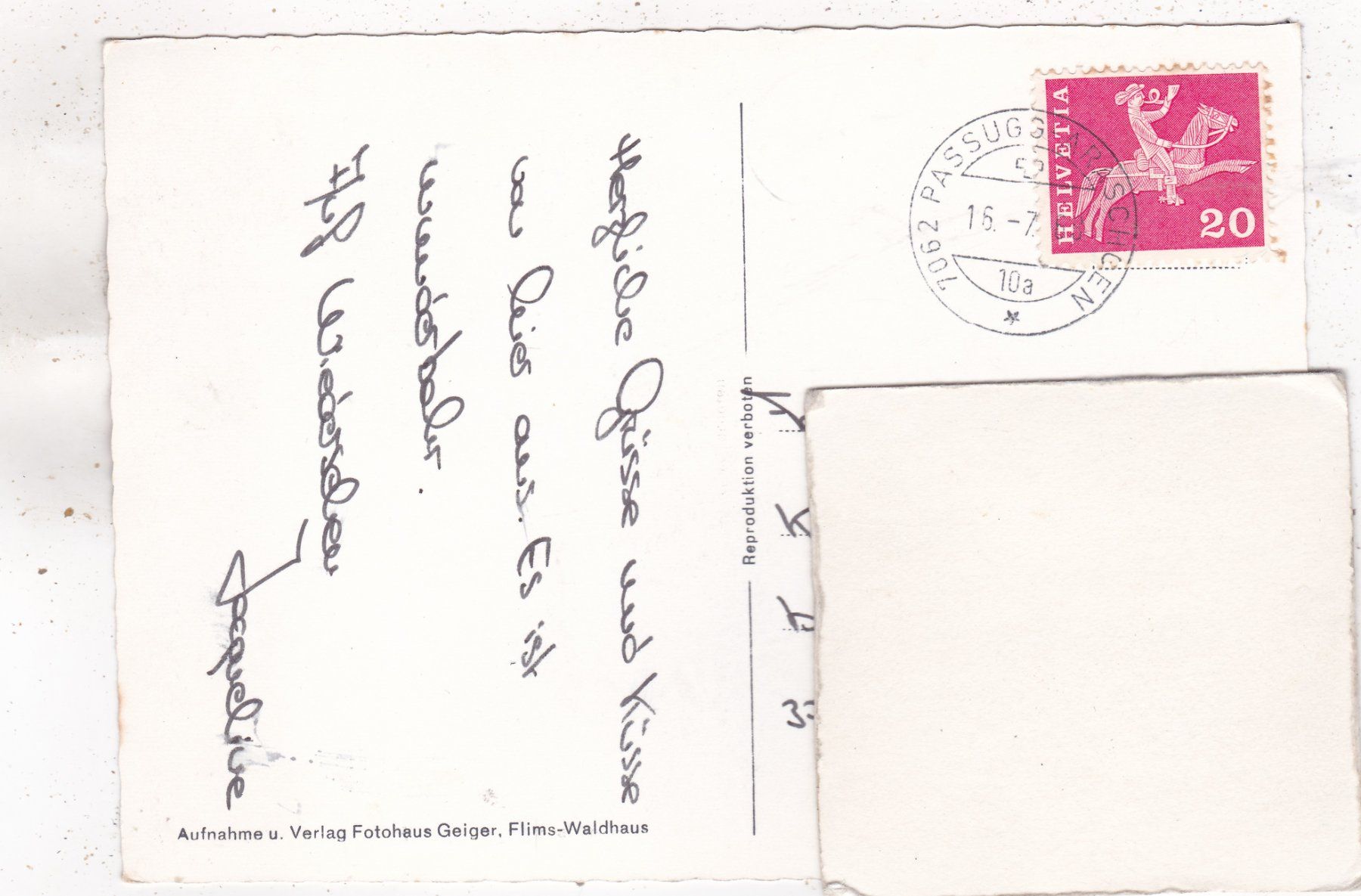 Cartoline postali: Kurhaus Passugg bei Chur 1968 – Usato da Herisau venduto da Lisegrat2008 1