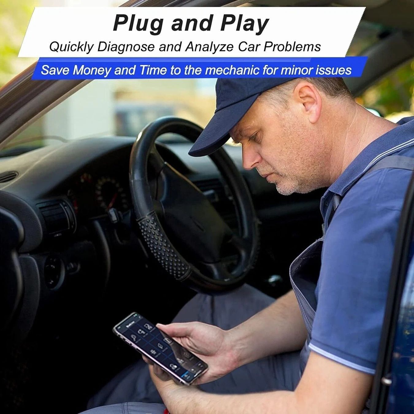 Scanner: Scanner OBD2 ELM327 Bluetooth Diagnosegerät Auto IOS Tester – Neu (gemäss Beschreibung) aus Kirchdorf AG von csnmclub 1