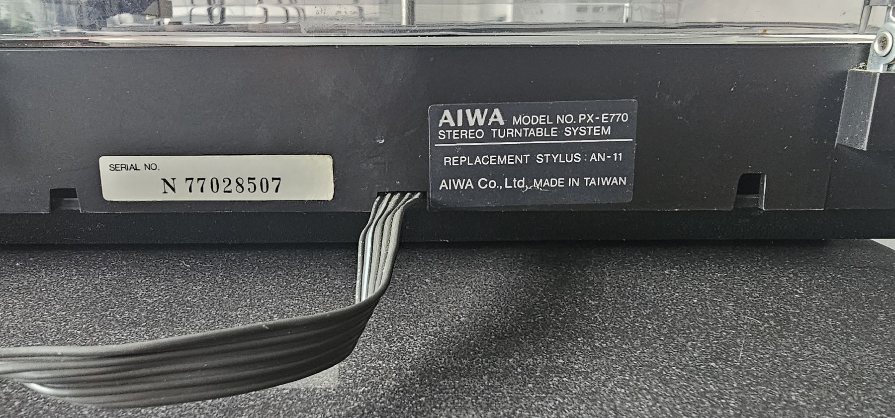Aiwa Giradischi: Plattenspieler AIWA Model no PX-E770 – Usato da Lengnau AG venduto da Scheslain01 4