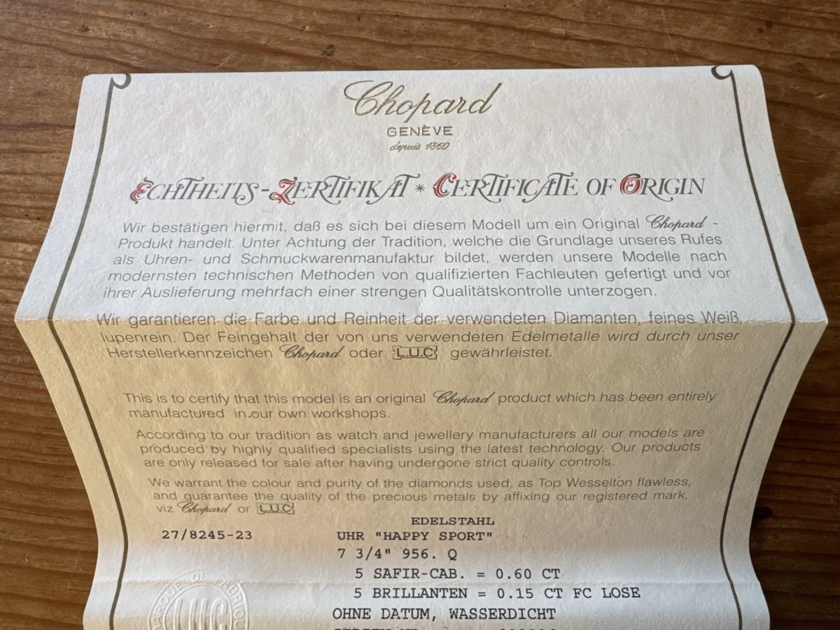 Chopard Orologi: Chopard Genève Uhr Damen mit 7 Brillanten – Usato da Mauren venduto da ducducturi 9