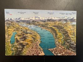 AK ZH Panorama Zürichsee, Greifensee, Zürich