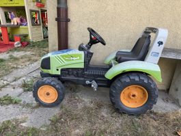 Kindertraktor Falk grün mit Pedalen gebrauchter Zustand