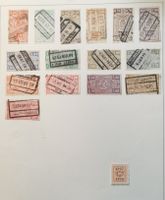 Eisenbahnmarken Belgien 1923