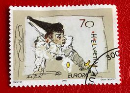 Nr.1051 mit Stempelt Pierrot spielt mit dem Faden Europamark