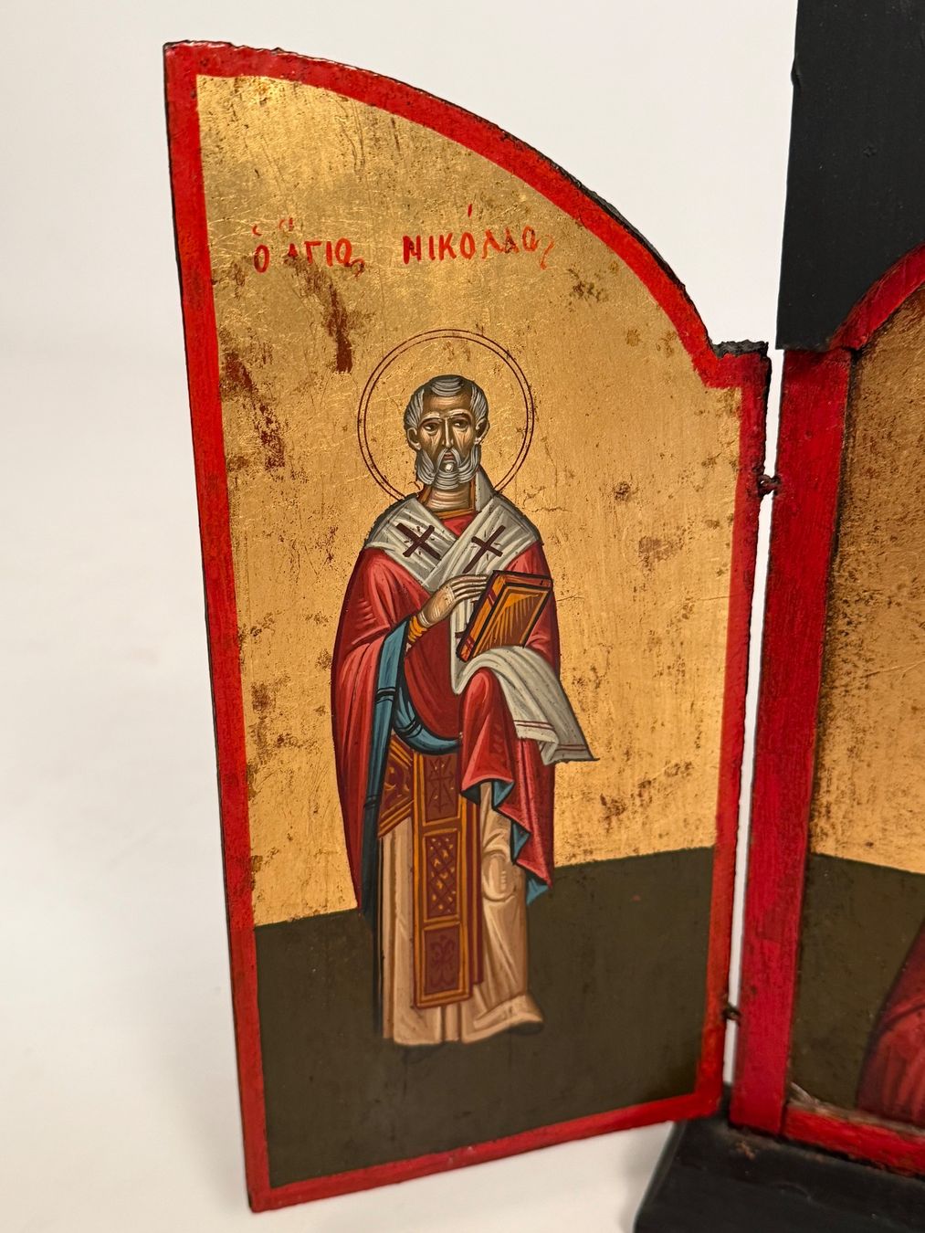 Foto & Immagini: Orthodoxe Klappikone Triptychon mit Heiligen – Usato da Itingen venduto da uhu777 2