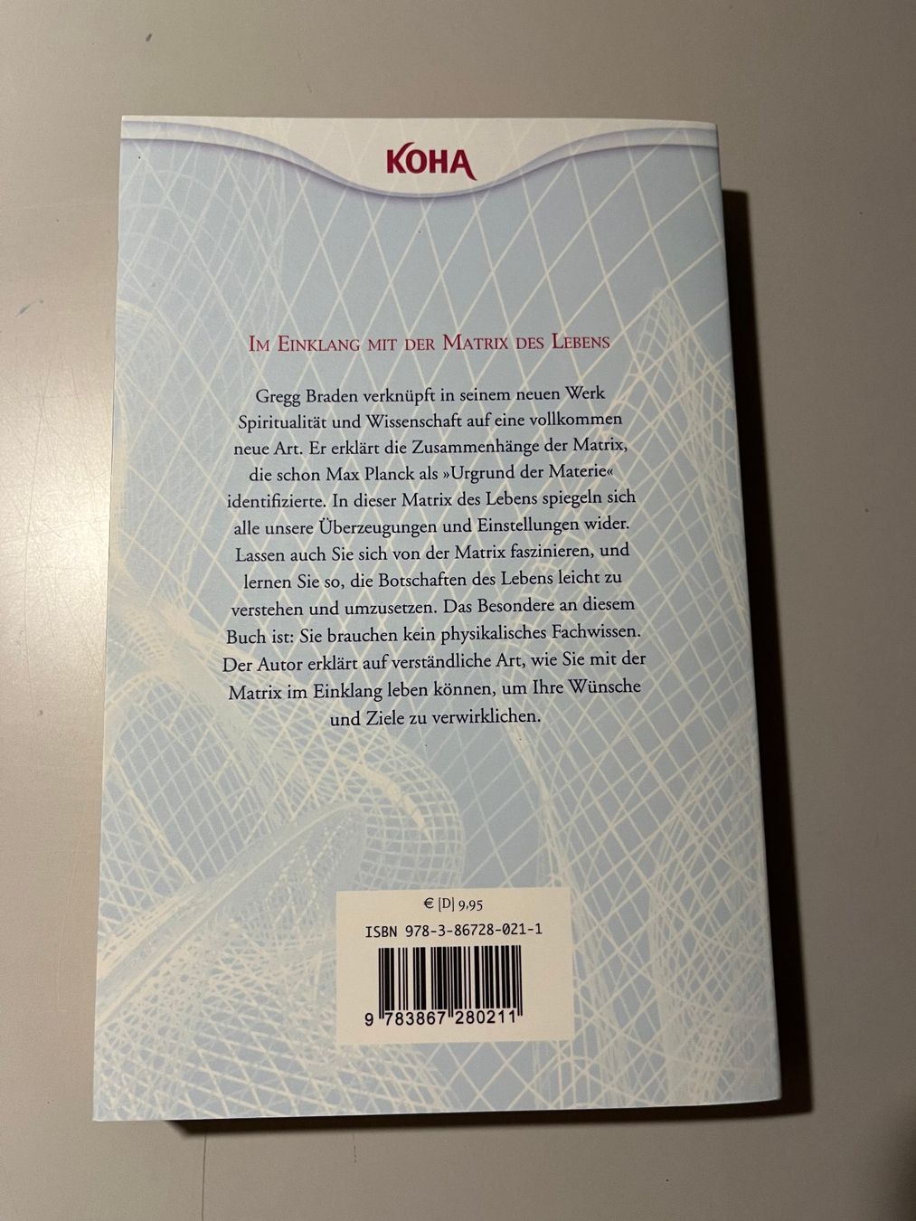 Libri: Gregg Braden: Im Einklang mit der Göttlichen Matrix – Usato da glattfelden venduto da kimiaxel 1