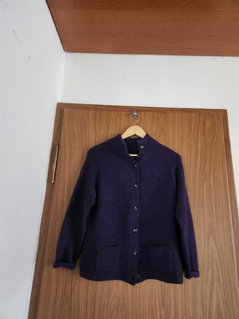 Cardigan en laine violet femme taille M/L