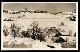 AK Wald /App., Ort mit Kirche, Winteransicht
