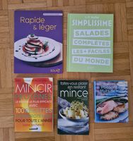 Lot 5 livres cuisine: Minceur, Salades Simplissime, Saine