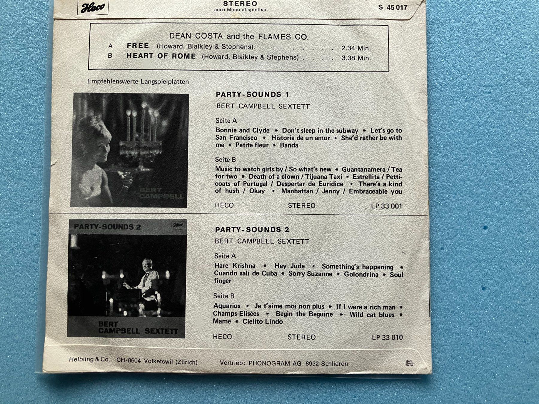 Schallplatten: Dean Costa And The Flames Co. – Gebraucht aus Aarwangen von Jukebox3 2