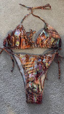 Bikini, orange. Gr.M