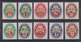 Deutsches Reich 1928/29: 2 Serien Nothilfe * - Kat. 140.--
