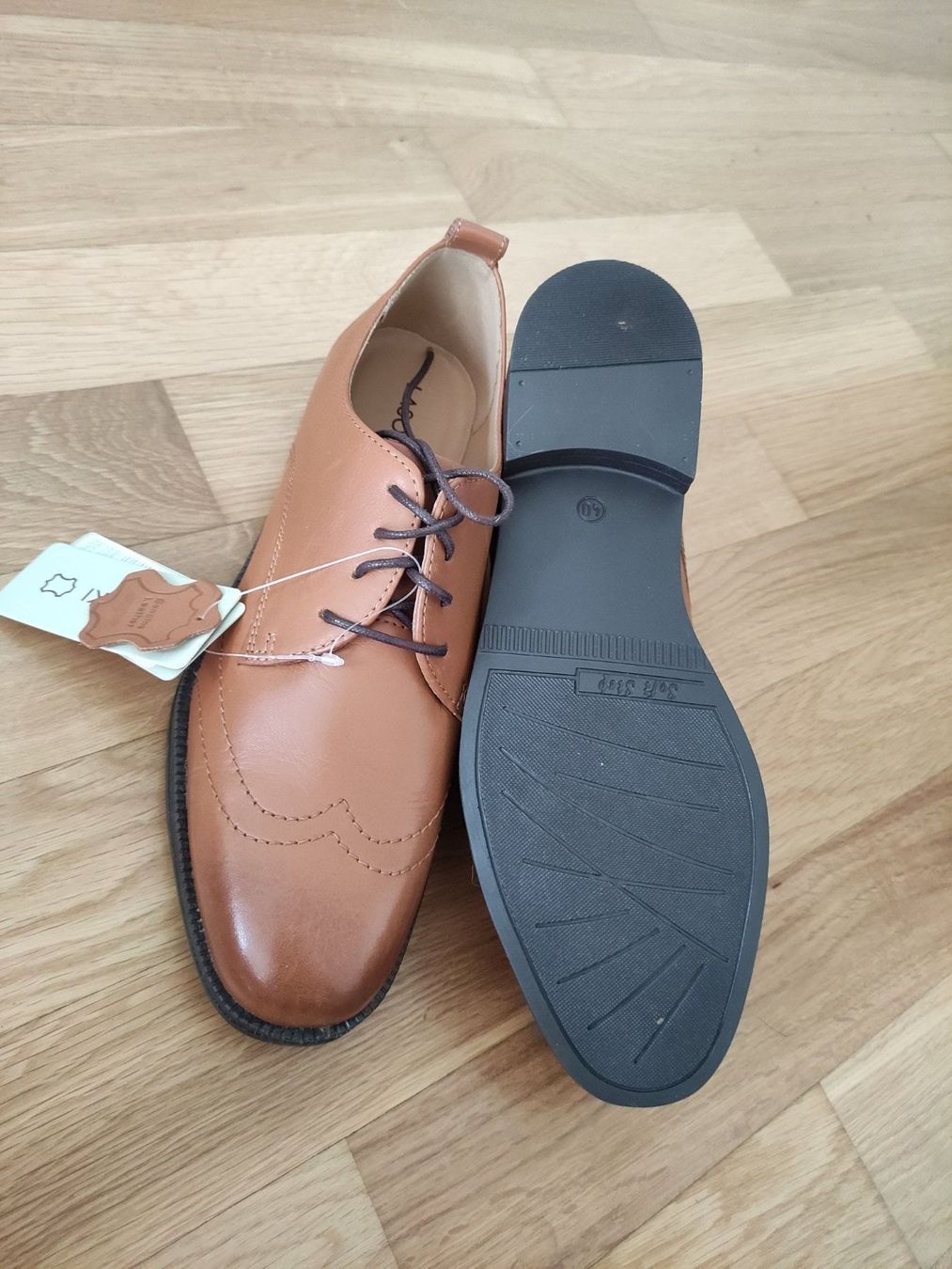 Scarpe da uomo: Braune Leder Schuhe - Lasocki – Nuovo (secondo la descrizione) da Siebnen venduto da Larya 1