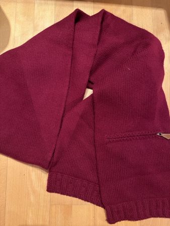 Hermes Schal Kaschmir bordeaux rot neuwertig