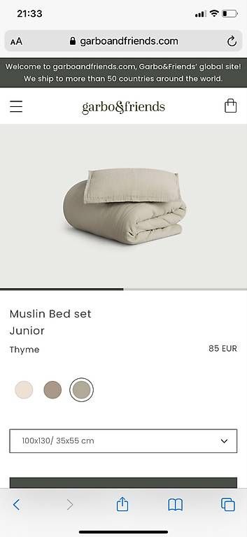 Coperte: Garbo& Friends Muslin Junior Bettwäsche – Usato da Zürich venduto da v_m_go 2