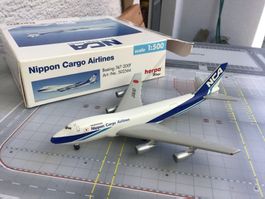 Herpa Nippon Cargo Boeing 747-200F, 1:500, Rarität!