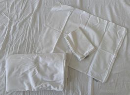 bio:vio 2x Kissenbezug 50x70cm 1x Duvetbezug 200x210cm weiss