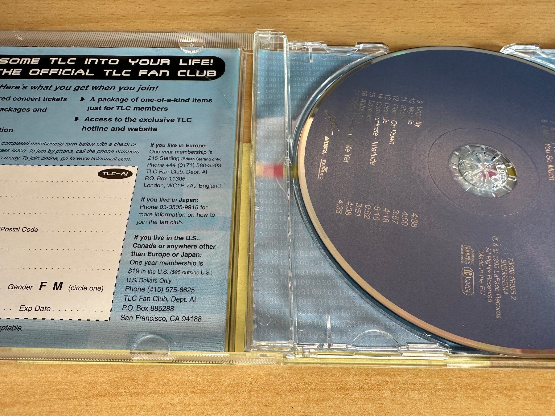 CD: TLC – FanMail – Usato da Rikon im Tösstal venduto da Alpenmutz 2