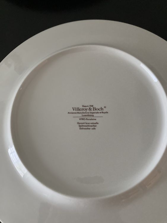 Piatti: 4 Villeroy & Boch Platzteller Marmor-Optik – Usato da Gränichen venduto da SabineZ01 4
