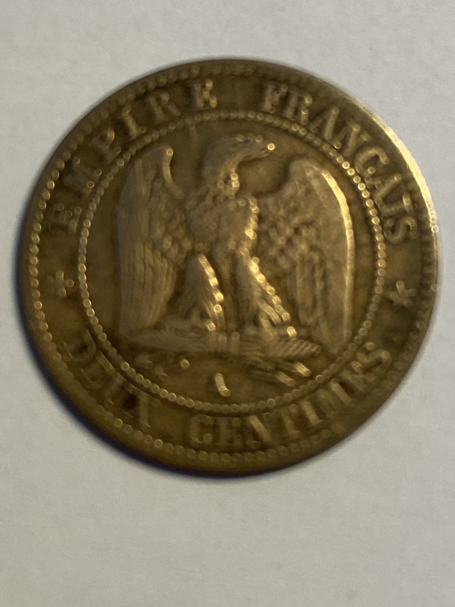 Alle Münzen: Napoléon III, 2 centimes 1861 A cuivre – Gebraucht aus Corsier-sur-Vevey von Ginoarturo 1