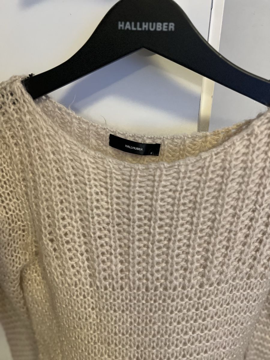 Hallhuber Maglioni & Felpe: Damen Pullover Hallhuber beige grob gestrickt Grösse S – Usato da Igis venduto da nonni09 1
