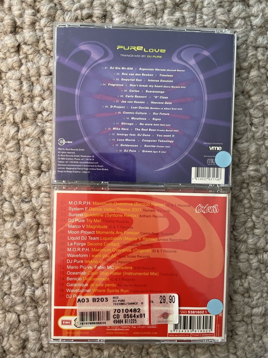 CD: 2x DJ Pure (Love+Red) – Usato da Reinach AG venduto da trigger7811 1