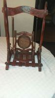 Antik Holz Puppe Schukel Hangesessel