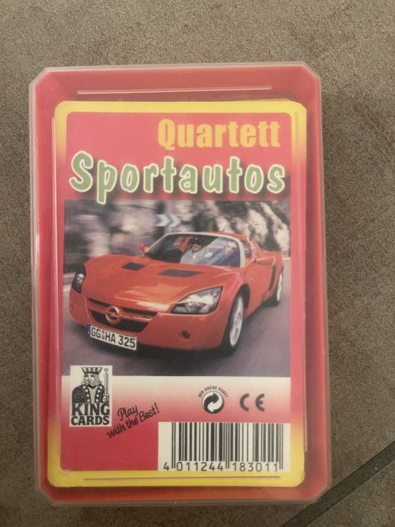 Quartett Spielkarten Sportautos von King Cards (Gebraucht) in Schötz ...