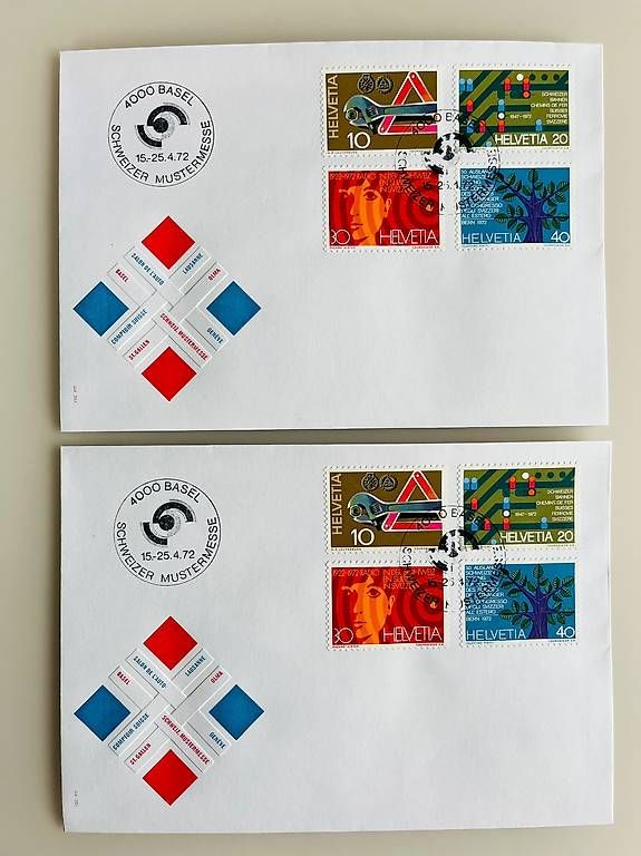 Buste & buste per spedizione: Briefmarken Schweizer Mustermesse 1972 – Nuovo e nell'imballaggio originale da Itingen venduto da Weiler1 2