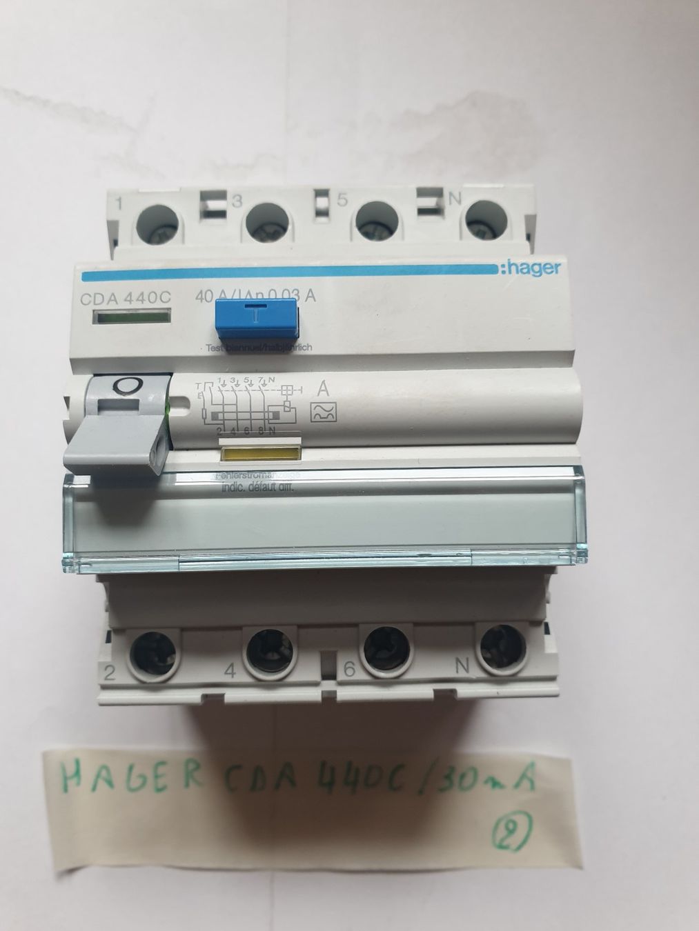 Hager Alimentazione elettrica: Hager CDA DDR 440C /FI 30mA – Usato da Moudon venduto da Amaroli7