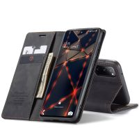 Galaxy S20 FE -étui à rabat support portefeuille noir