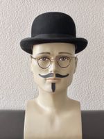 Schwarzer Vintage Bowler Hut No.1