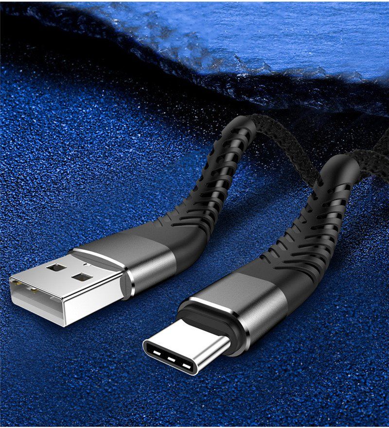 Cavi: 1m USB C Kabel Handy Ladekabel gesleevt Schnelladen – Nuovo e nell'imballaggio originale da Hundwil venduto da Mr.Wong 7